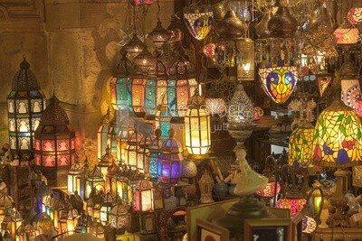 محل اضواء في شارع المعز، شارع ، زينة ، رمضان كريم