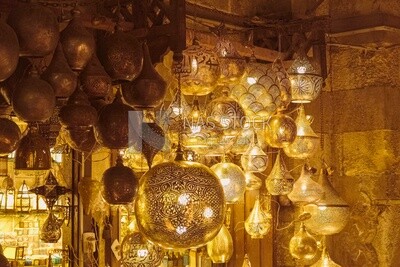 Lights shop in Al Moez street, street,  decorations, Ramadan Kareem