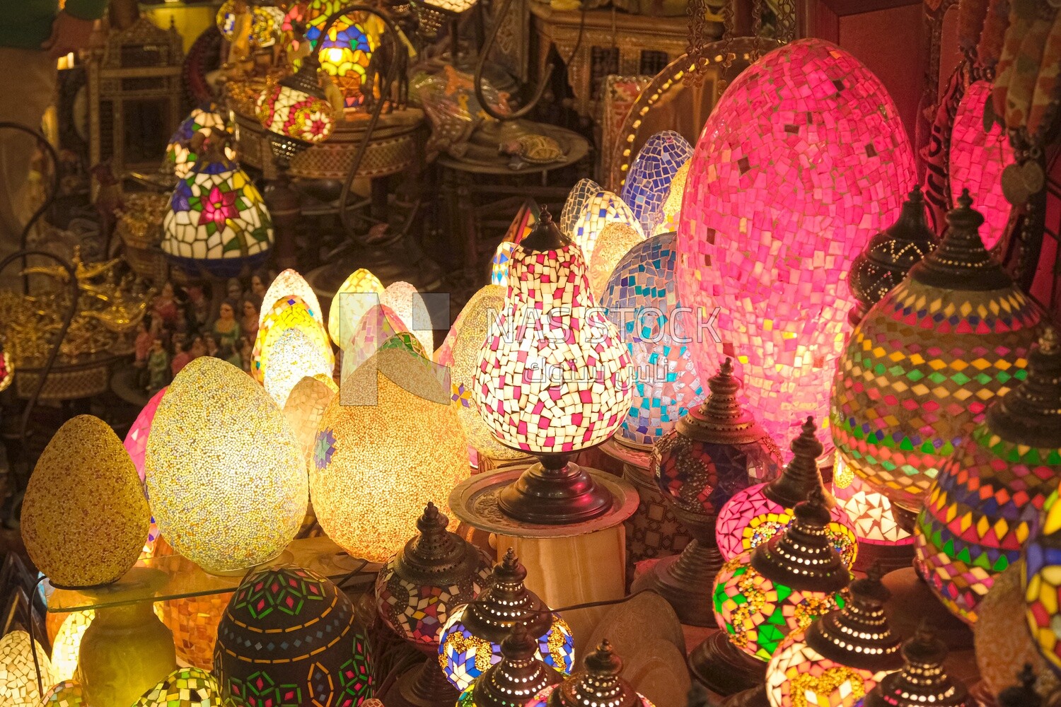 Lights shop in Al Moez street, street,  decorations, Ramadan Kareem