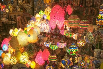 محل اضواء في شارع المعز، شارع ، زينة ، رمضان كريم