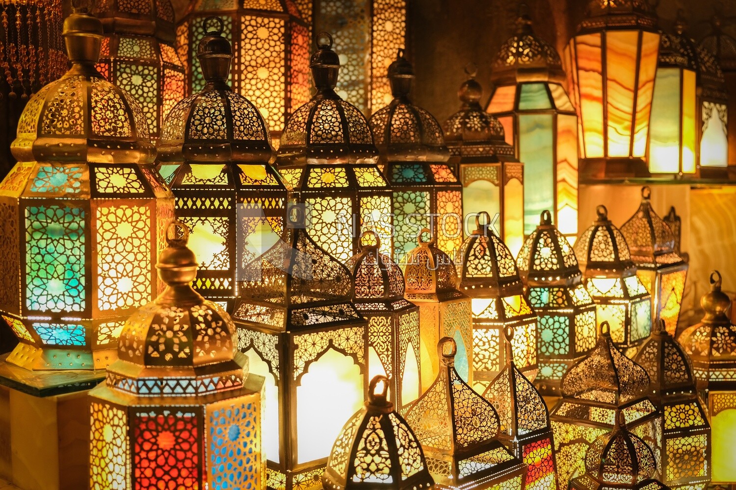 Lights shop in Al Moez street, street,  decorations, Ramadan Kareem