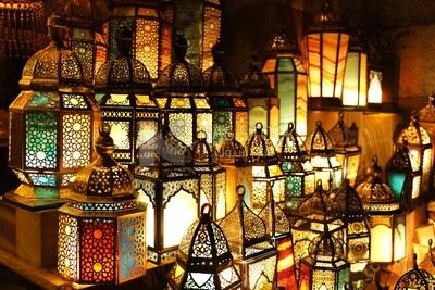 محل اضواء في شارع المعز، شارع ، زينة ، رمضان كريم