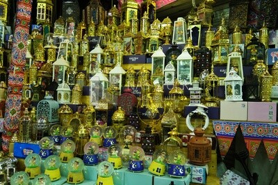 Store in the street sells lanterns, Sayeda Zainab, Ramadan Kareem