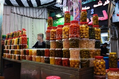 محل مخللات في شارع ، السيدة زينب ، رمضان كريم