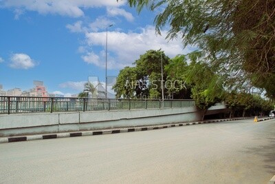 Pictures showing one of the car bridges in Zamalek, Cairo