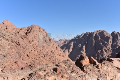 المناظر الجبلية الخلابة , سلسلة جبال البحر الاحمر , جبال شبة جزيرة سيناء , جبل موسى , مصر