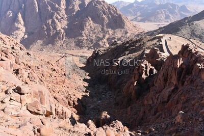 Mountain range in the Sinai Peninsula, Egypt