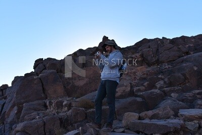Tourist takes pictures ,Egypt