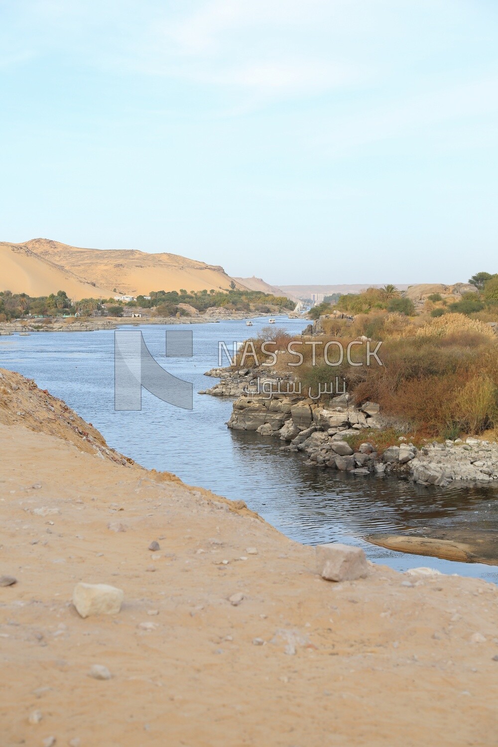 Nile River in Aswan, Egypt