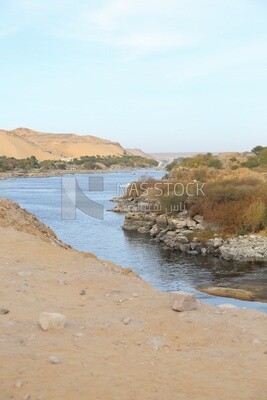Nile River in Aswan, Egypt