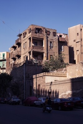 Traditional house from the houses of Bab Al-Wazir neighborhood ,cairo , egypt