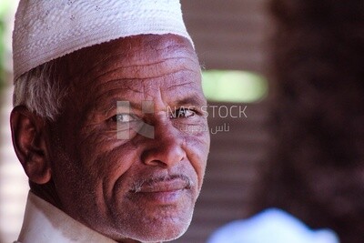 Elderly Nubian man, Aswan, Egypt