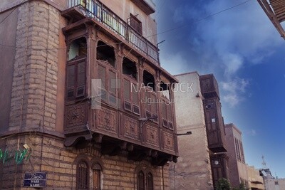 Mashrabiya window, islamic cairo ,Mamluk style window