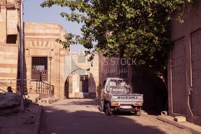 Street of heritage in a neighborhood of Cairo