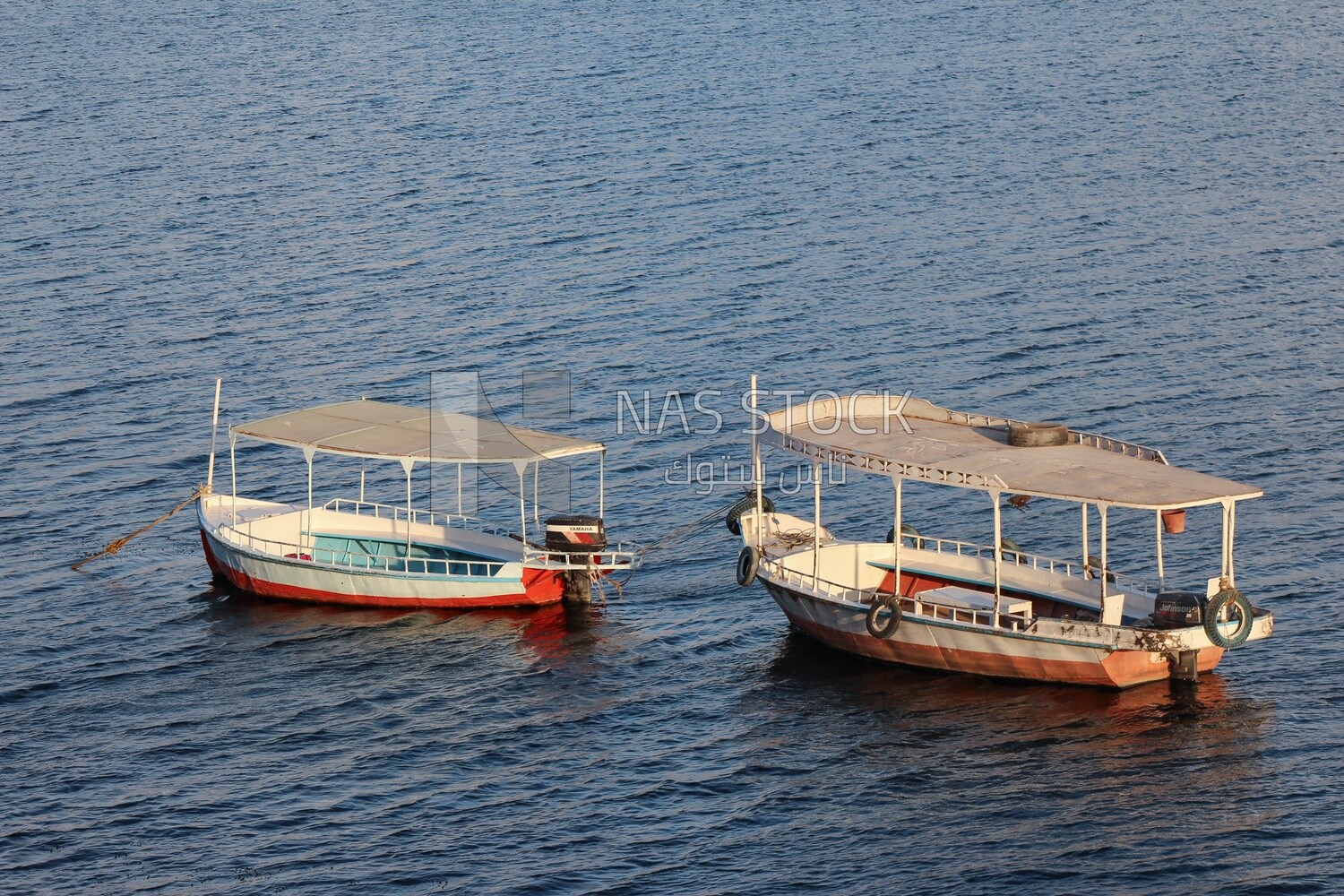 Nautical boats sailing on the Nile River,Egypt