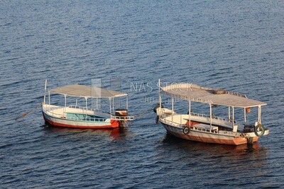 Nautical boats sailing on the Nile River,Egypt