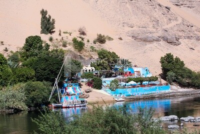 Nubian tourist cafe in Aswan, Egypt