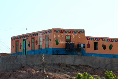 Nubian houses in Aswan,Egypt