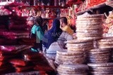 View of a People in the street buying the candies of the prophet Muhammad&#39;s birth