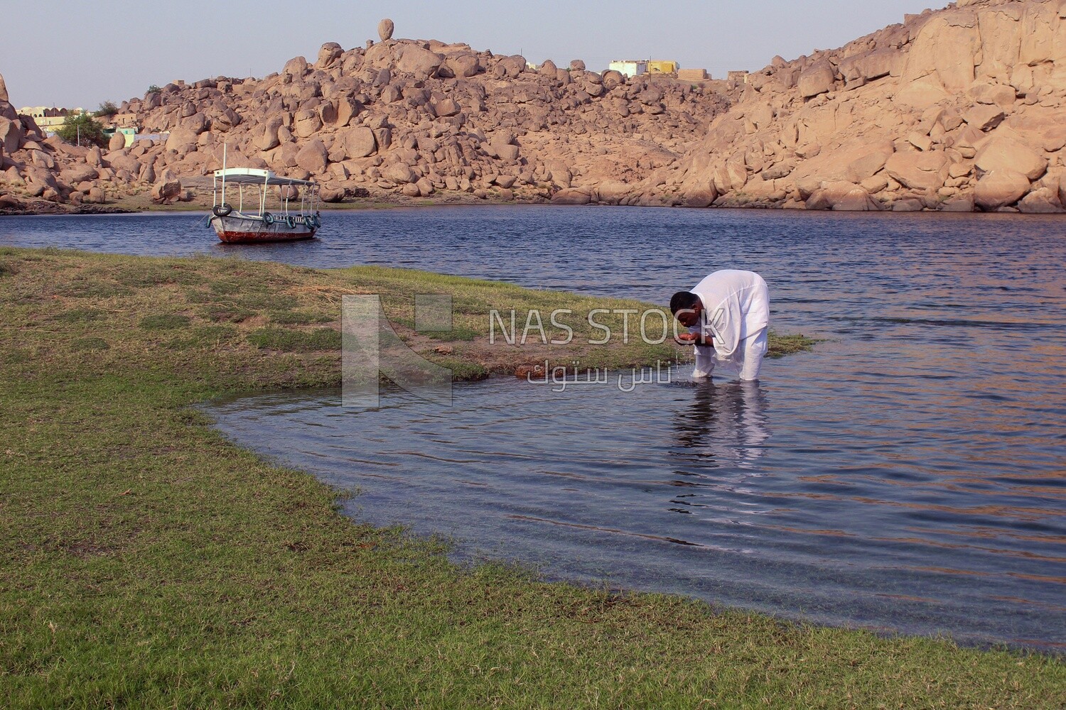 Brown-skinned man from Nubia,Egypt