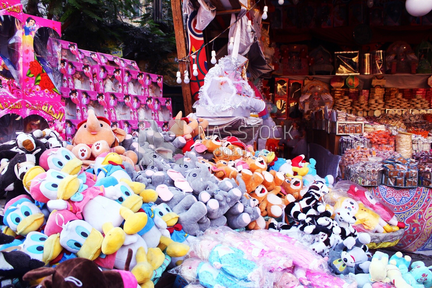 View of Mawlid dolls in the street, Egyptian Desserts of Prophet Muhammad&#39;s Birth Celebration