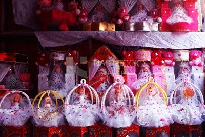 View of Mawlid dolls in the street, Egyptian Desserts of Prophet Muhammad&#39;s Birth Celebration