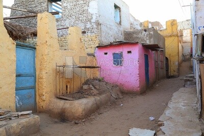 One of the streets of Aswan Governorate, Egypt