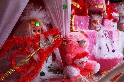 Close up of the Mawlid doll in the street, Egyptian Desserts of Prophet Muhammad&#39;s Birth Celebration