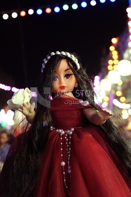 Close up of the Mawlid doll in the street, Egyptian Desserts of Prophet Muhammad&#39;s Birth Celebration
