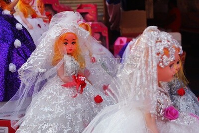 Close up of the Mawlid doll in the street, Egyptian Desserts of Prophet Muhammad&#39;s Birth Celebration