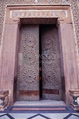 One of the gates of the Mosque of Sultan al Muayyad in old Cairo