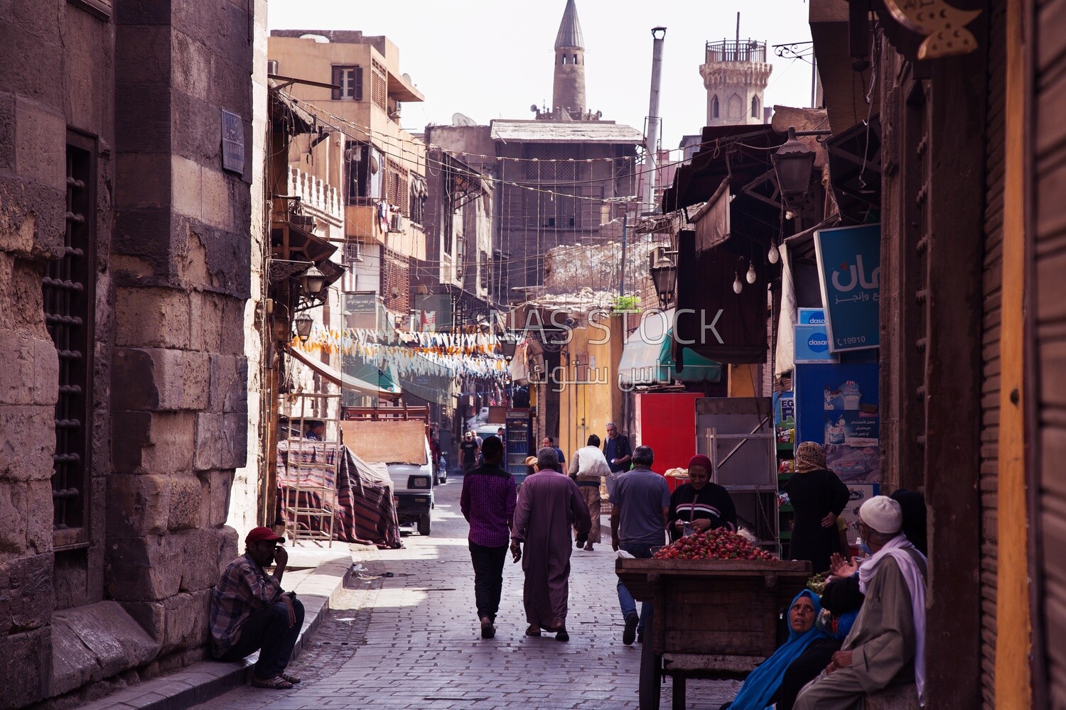 Street in the Al-Gamaleya neighborhood, Cairo, Egypt