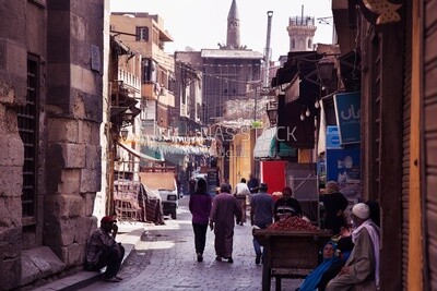 Street in the Al-Gamaleya neighborhood, Cairo, Egypt
