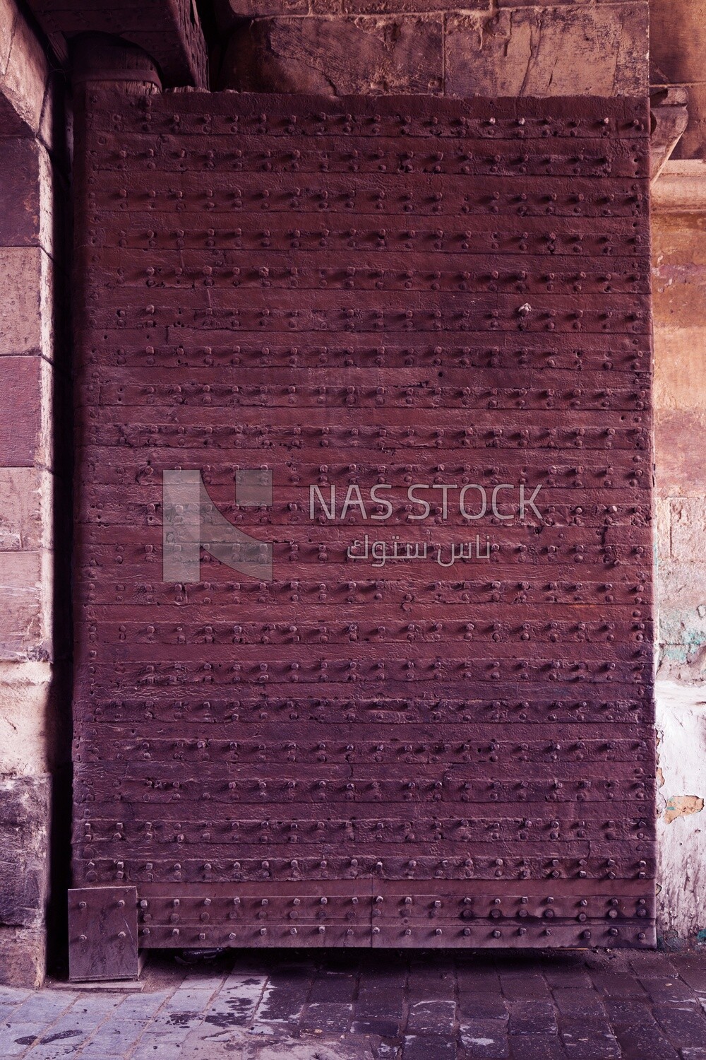 Wooden doors of Bab Zuweila in Cairo, Egypt