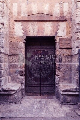 Wooden ornate door