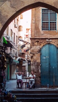 Khan al-Khalili famous bazaar and souk