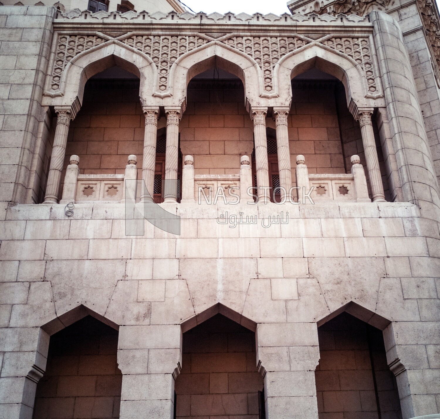 Ornamented Columns in Mosque