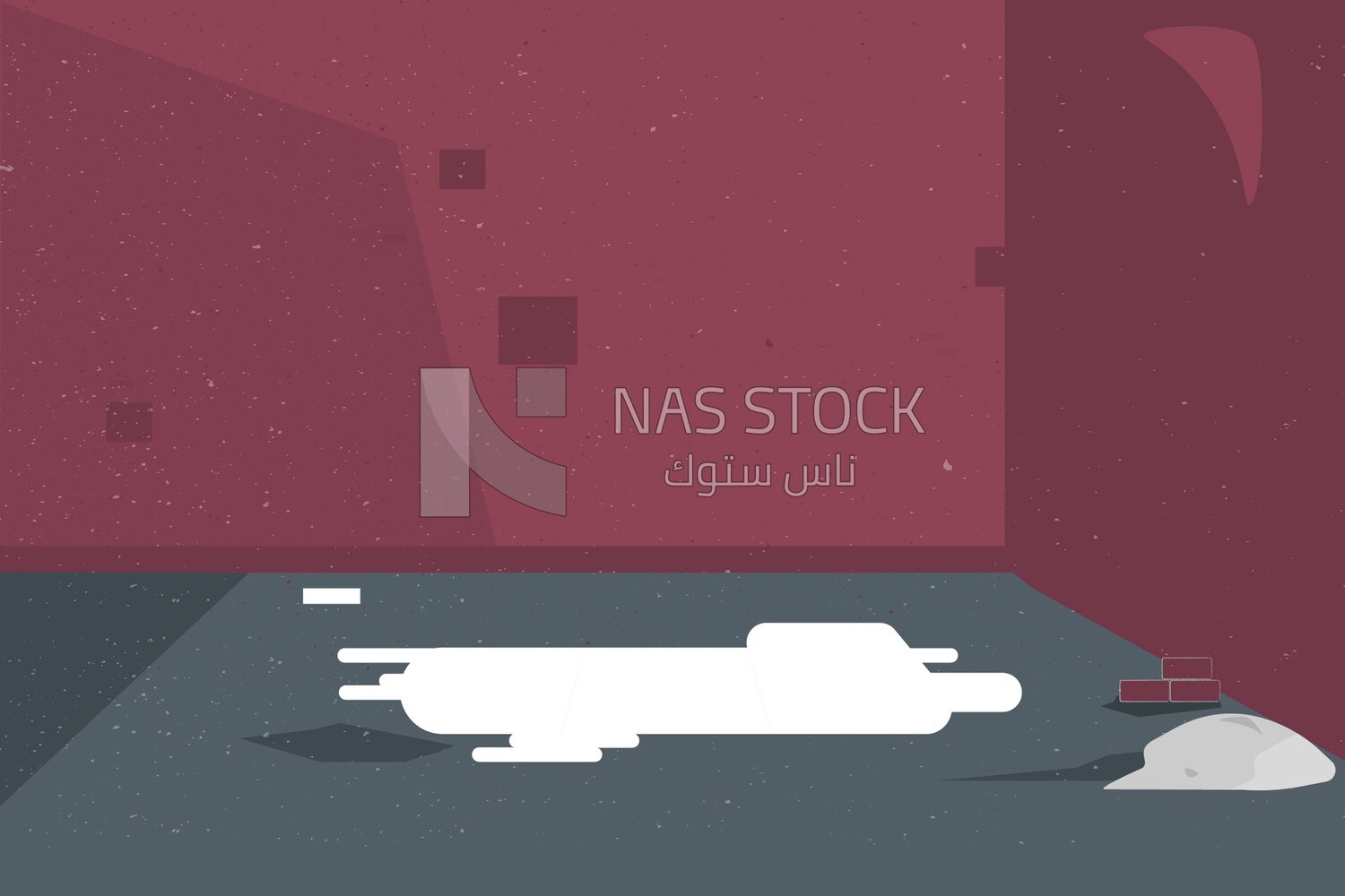 Red  wall background