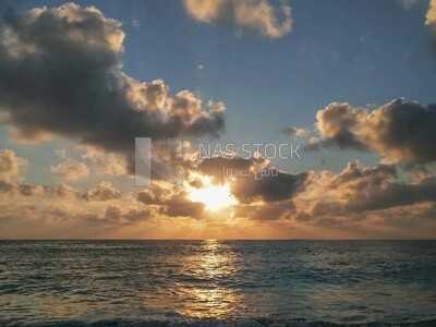 Scenic View of a Beach during Sunset, sea, sun
