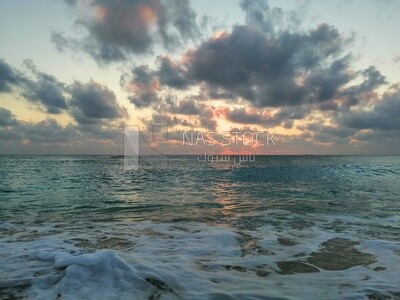 Scenic View of a Beach during Sunset, sea, sun