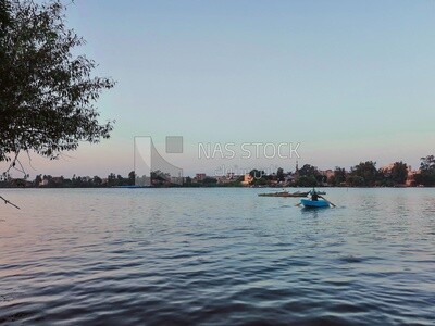 View of the river during the sunset