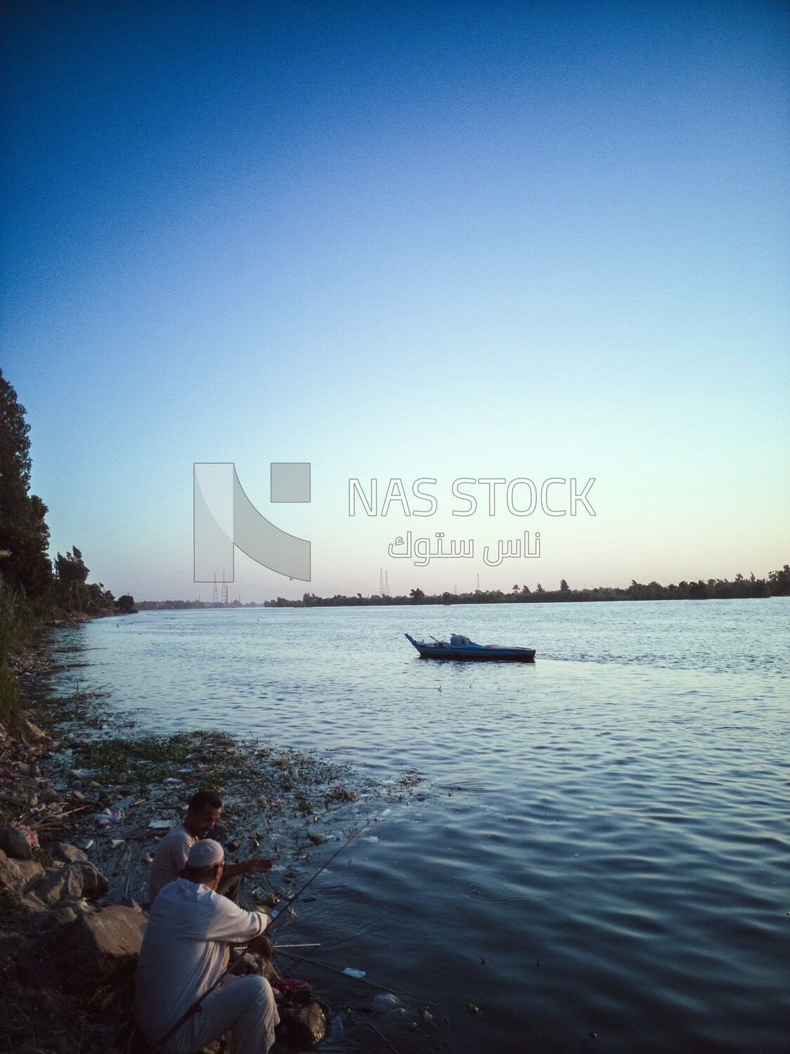 View of the river during the sunset
