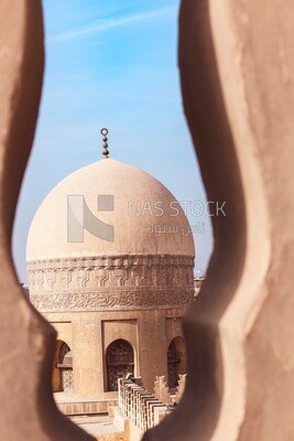 Dome of The Mosque of Ibn Tulun, the oldest mosque, is famed for its beautiful architecture, Tourism in Egypt, Famous landmarks in Egypt