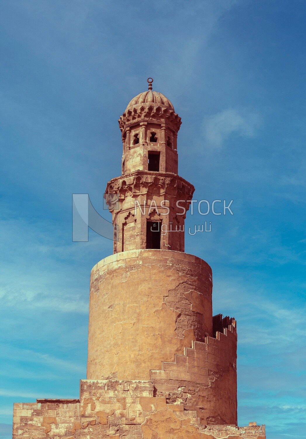 Minaret of Ibn Tulun Mosque, the oldest mosque, is famed for its beautiful architecture, Tourism in Egypt, Famous landmarks in Egypt