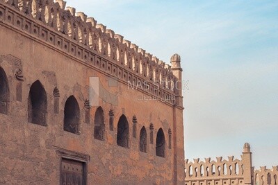 View of the wall of Ahmad ibn tulun mosque in Cairo, Tourism in Egypt, Famous landmarks in Egypt