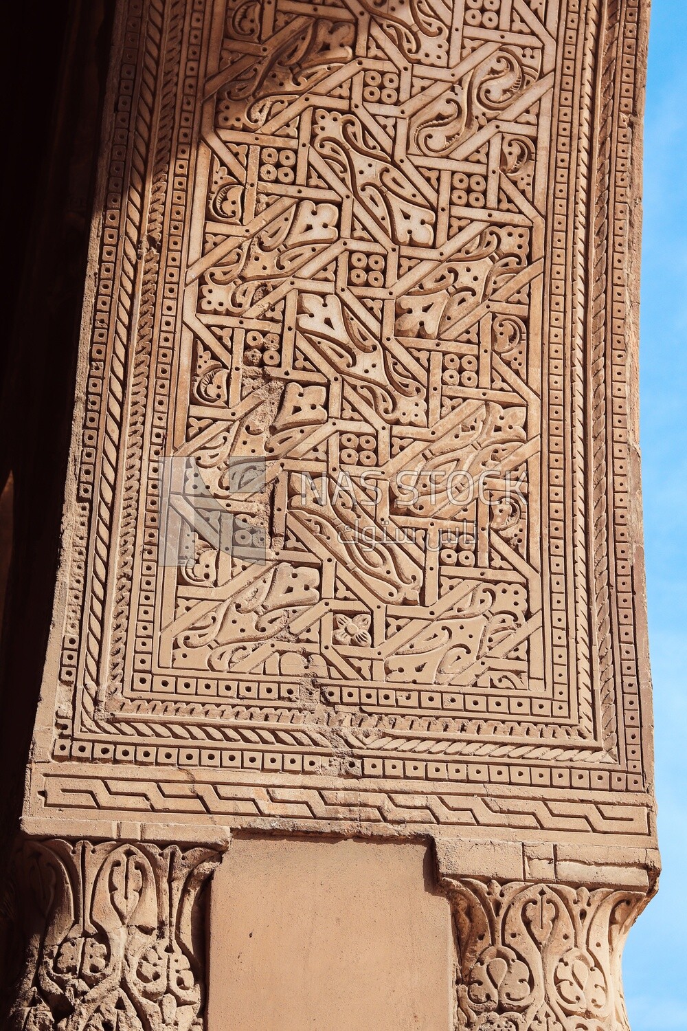 Details in the Arches of Ahmad ibn tulun mosque in Cairo, Tourism in Egypt, Famous landmarks in Egypt