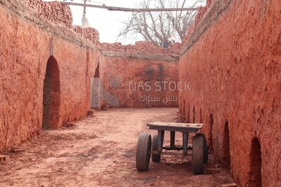 Cart in brick factory, brick industry