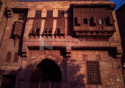 One of the mashrabiya windows in Al-Muizz Li-Din Allah in Fatimid Cairo