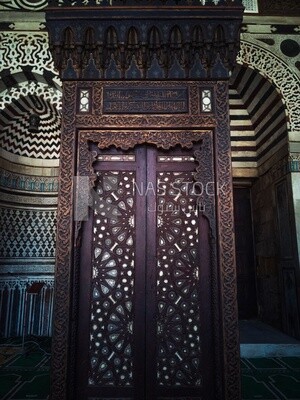 Minbar of The mosque-Madrasa of Sultan Hassan, Sultan Hasan complex, tourism in Egypt