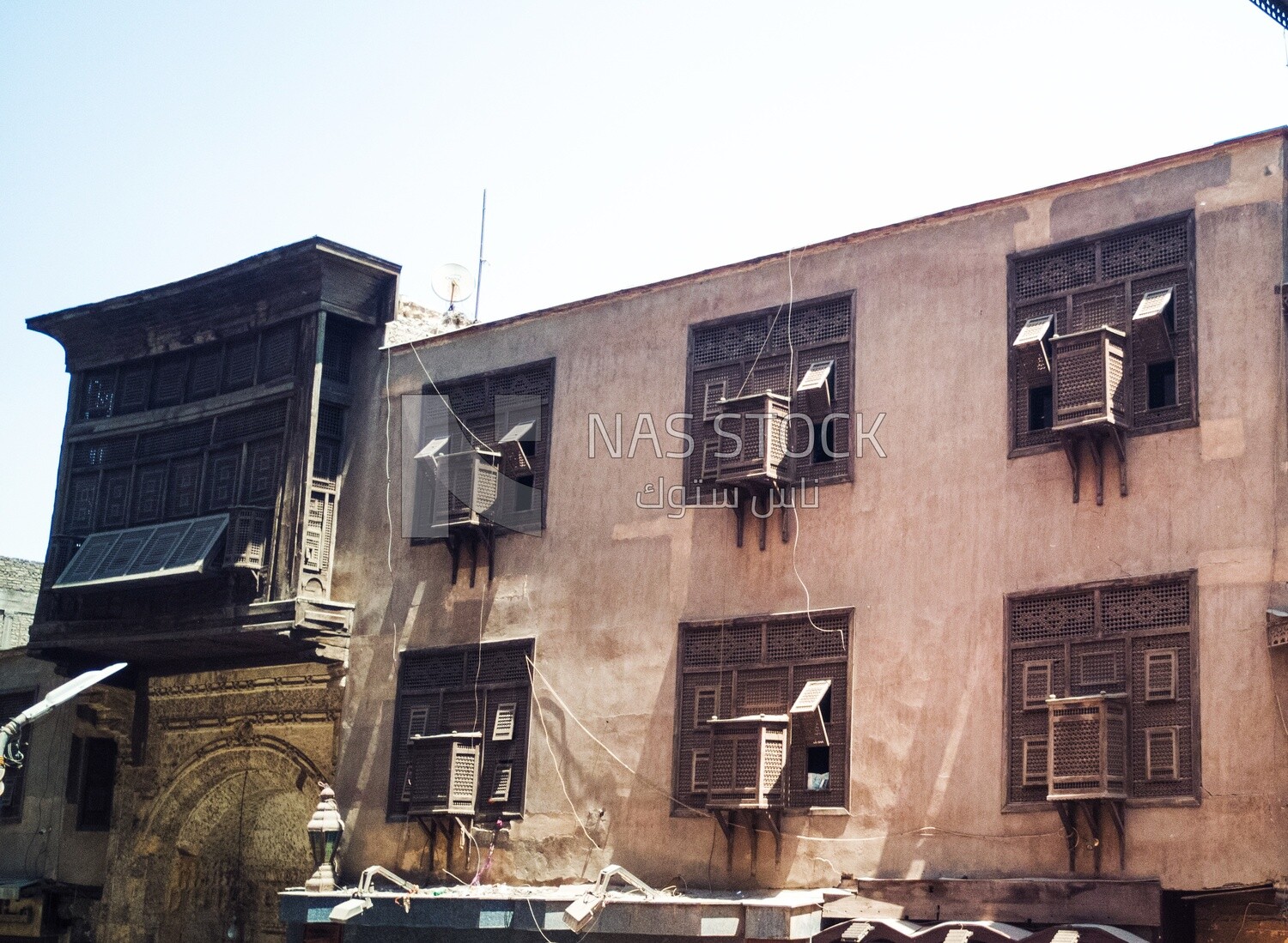 One of the mashrabiya windows in Al-Muizz Li-Din Allah in Fatimid Cairo